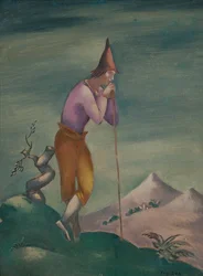 Landscape with Wanderer